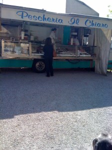 Buying fish at the Pescheria