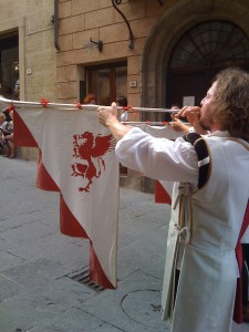 The parade commences