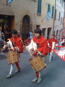 My student Michele got a haircut for today's drumming extravaganza!