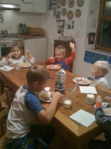 Babysitting the kids yesterday