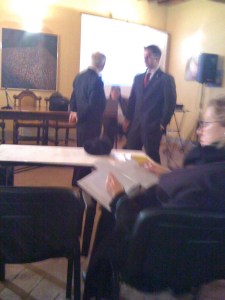 Janet, forgetting that we are in Italy, insisted that we get to class 20 minutes early...