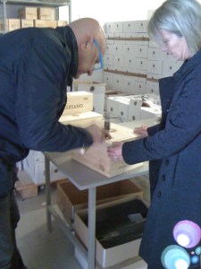 Federico and Anna Carletti may own one of the most important wineries in Montepulciano, but they didn't hesitate to pitch in on Saturday and help me prepare wine when I was working alone!