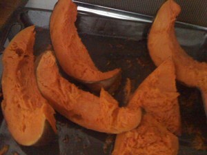 Step 2 roast pumpkin