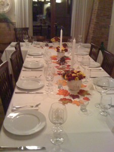 Terry's autumnal table is ready 