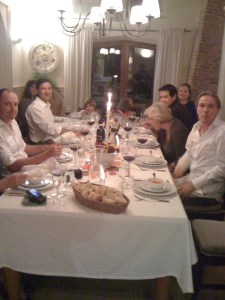 First course is served and the pumpkin soup seemed to be a hit (phew!)