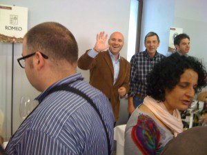My colleague Fabio at the anteprima di Vino Nobile