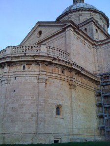 The gorgeous San Biagio, halfway point of my walk this morning